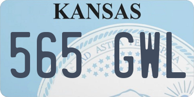 KS license plate 565GWL