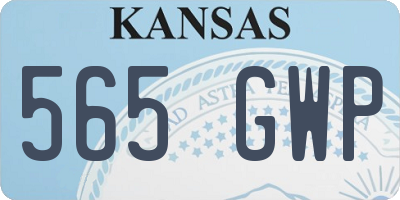 KS license plate 565GWP