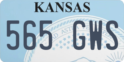 KS license plate 565GWS