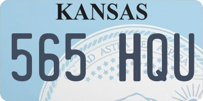 KS license plate 565HQU