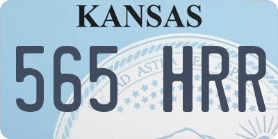 KS license plate 565HRR