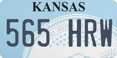 KS license plate 565HRW