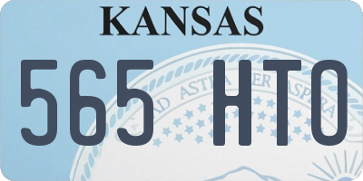 KS license plate 565HTO