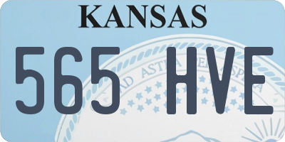 KS license plate 565HVE