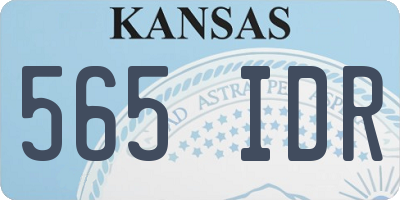 KS license plate 565IDR