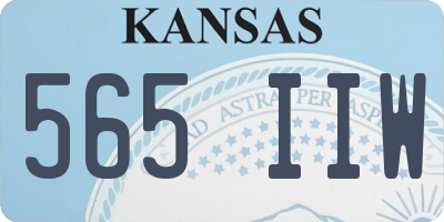 KS license plate 565IIW