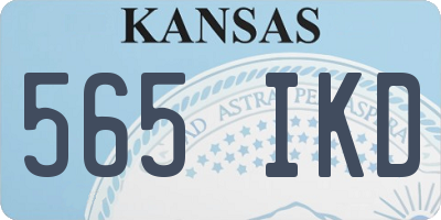 KS license plate 565IKD