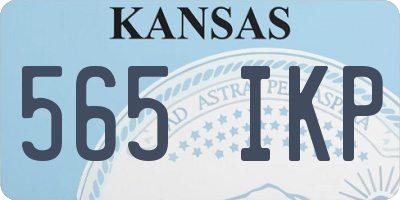KS license plate 565IKP
