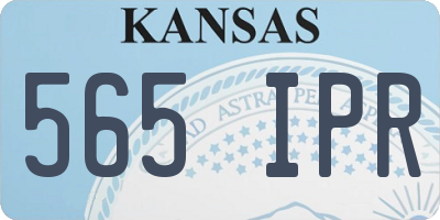 KS license plate 565IPR