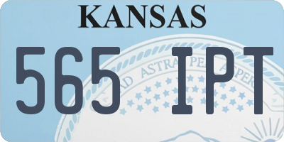KS license plate 565IPT