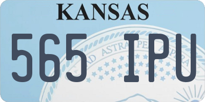 KS license plate 565IPU
