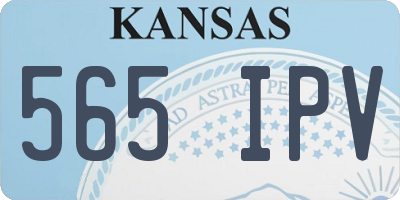 KS license plate 565IPV