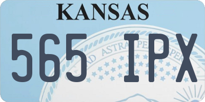 KS license plate 565IPX