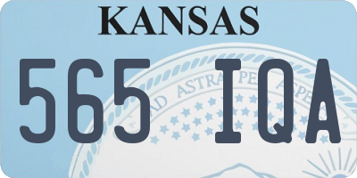 KS license plate 565IQA