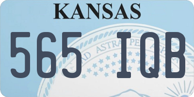 KS license plate 565IQB