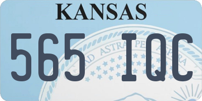 KS license plate 565IQC