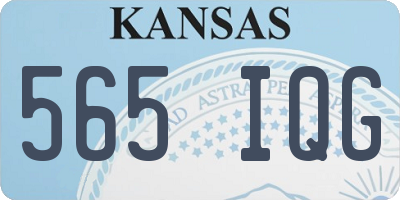KS license plate 565IQG