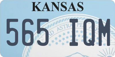 KS license plate 565IQM