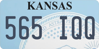 KS license plate 565IQQ
