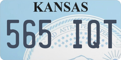 KS license plate 565IQT