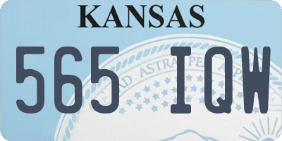 KS license plate 565IQW