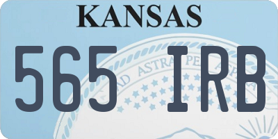 KS license plate 565IRB