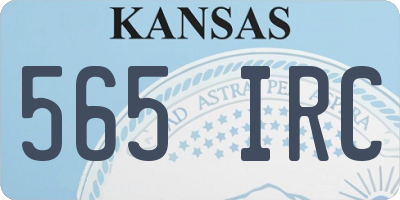 KS license plate 565IRC