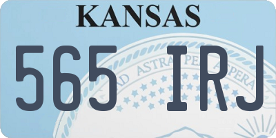 KS license plate 565IRJ