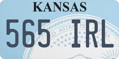 KS license plate 565IRL