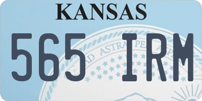 KS license plate 565IRM