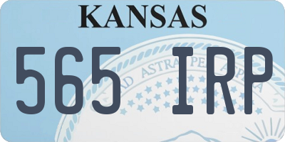 KS license plate 565IRP