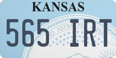 KS license plate 565IRT