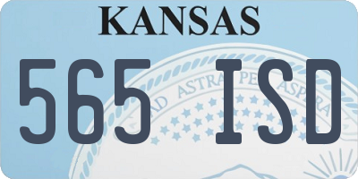KS license plate 565ISD