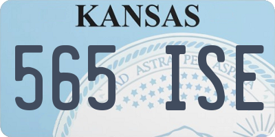 KS license plate 565ISE