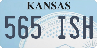 KS license plate 565ISH