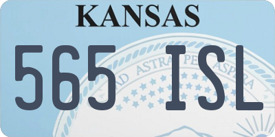 KS license plate 565ISL