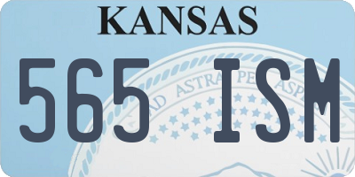 KS license plate 565ISM