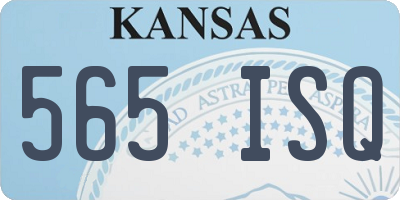 KS license plate 565ISQ