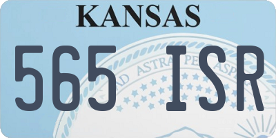 KS license plate 565ISR
