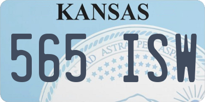 KS license plate 565ISW