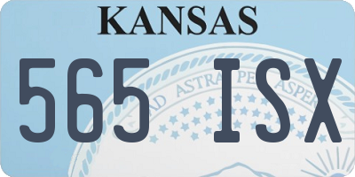 KS license plate 565ISX