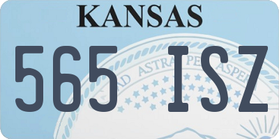 KS license plate 565ISZ