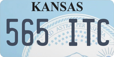 KS license plate 565ITC