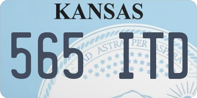 KS license plate 565ITD