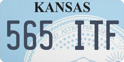 KS license plate 565ITF