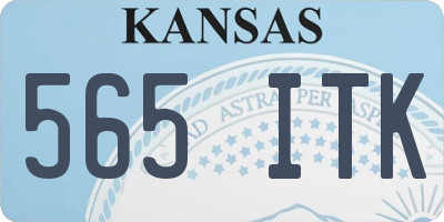 KS license plate 565ITK
