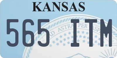 KS license plate 565ITM