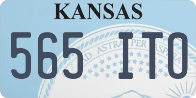 KS license plate 565ITO