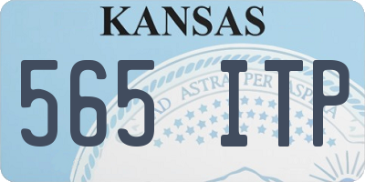 KS license plate 565ITP