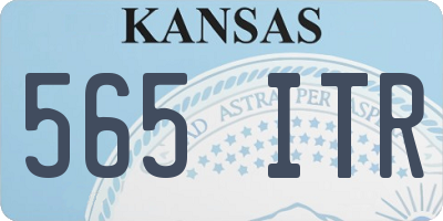 KS license plate 565ITR